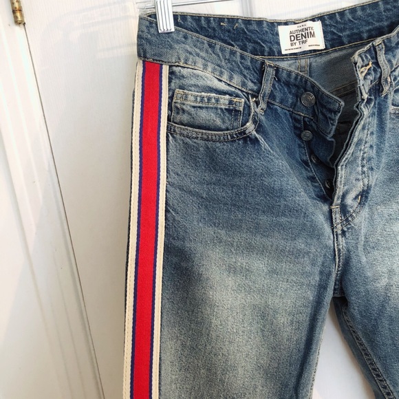 Zara TRF high waisted stripes jeans - Picture 5 of 11